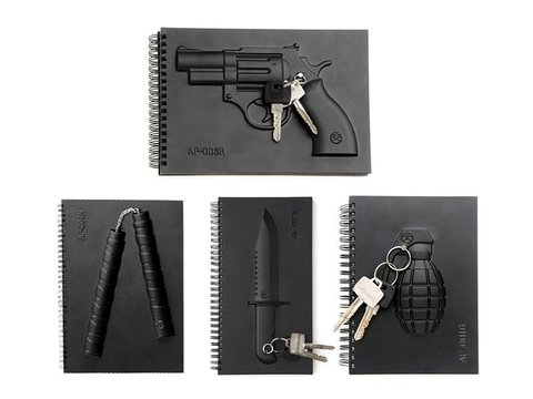 armed notebooks